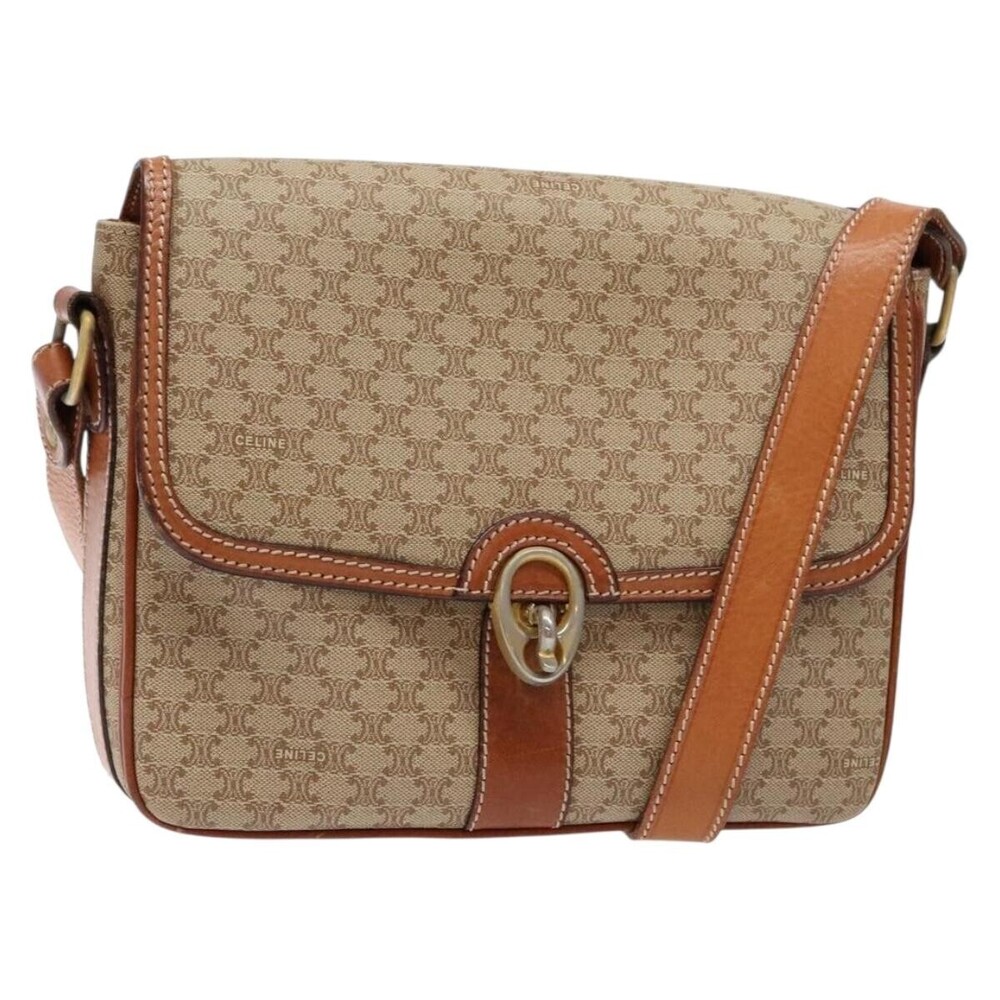 Celine Vintage Macadam Canvas and Leather